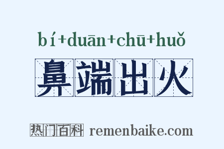 鼻端出火是什么意思的图片